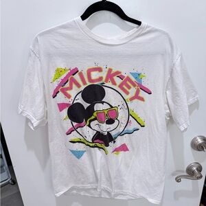 Mickey Mouse White Kids T-Shirt